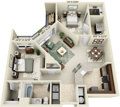 Floor Plan for B2F